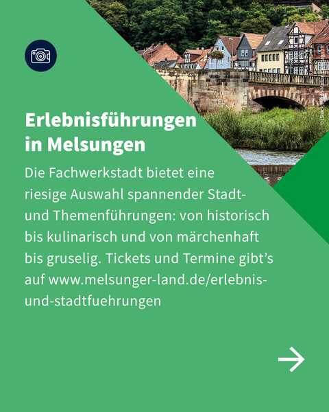 Text über spannende Themenführungen in Melsungen – von historisch über kulinarisch bis märchenhaft oder gruselig.