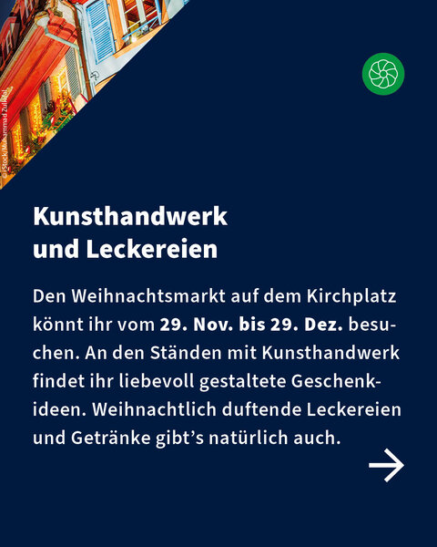 Text über den Weihnachtsmarkt auf dem Kirchplatz in Hann. Münden mit Infos zu Kunsthandwerk, Geschenkideen und winterlichen Leckereien.